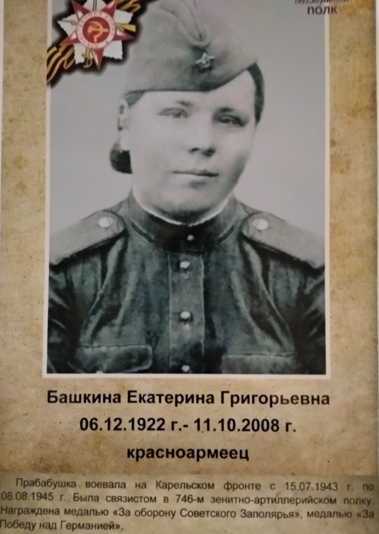 Башкина Екатерина Григорьевна